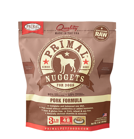 Primal Nuggets Raw Dog Food, 3 lb